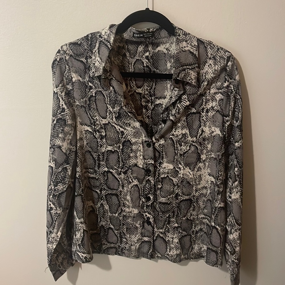 Snakeskin blouse